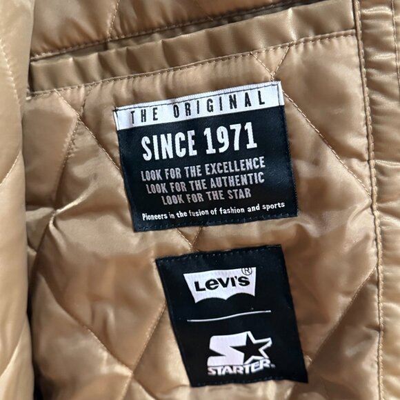 GENUINE Levi’s Starter Gold San Francisco 49ers Trucker Full-Snap Jacket - XL - Picture 6 of 12